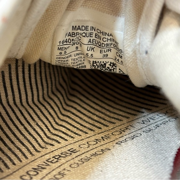 Converse Jack Purcell White Sneakers Women’s Size 8, Low Top Canvas - Picture 8 of 8